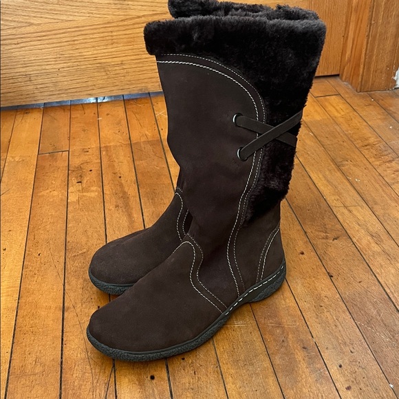 Wanderlust Morway leather faux fur lined boots - Picture 1 of 8
